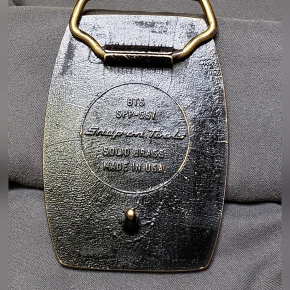 RARE 70s Vintage Snap On Belt Buckle - Picture 2 of 2